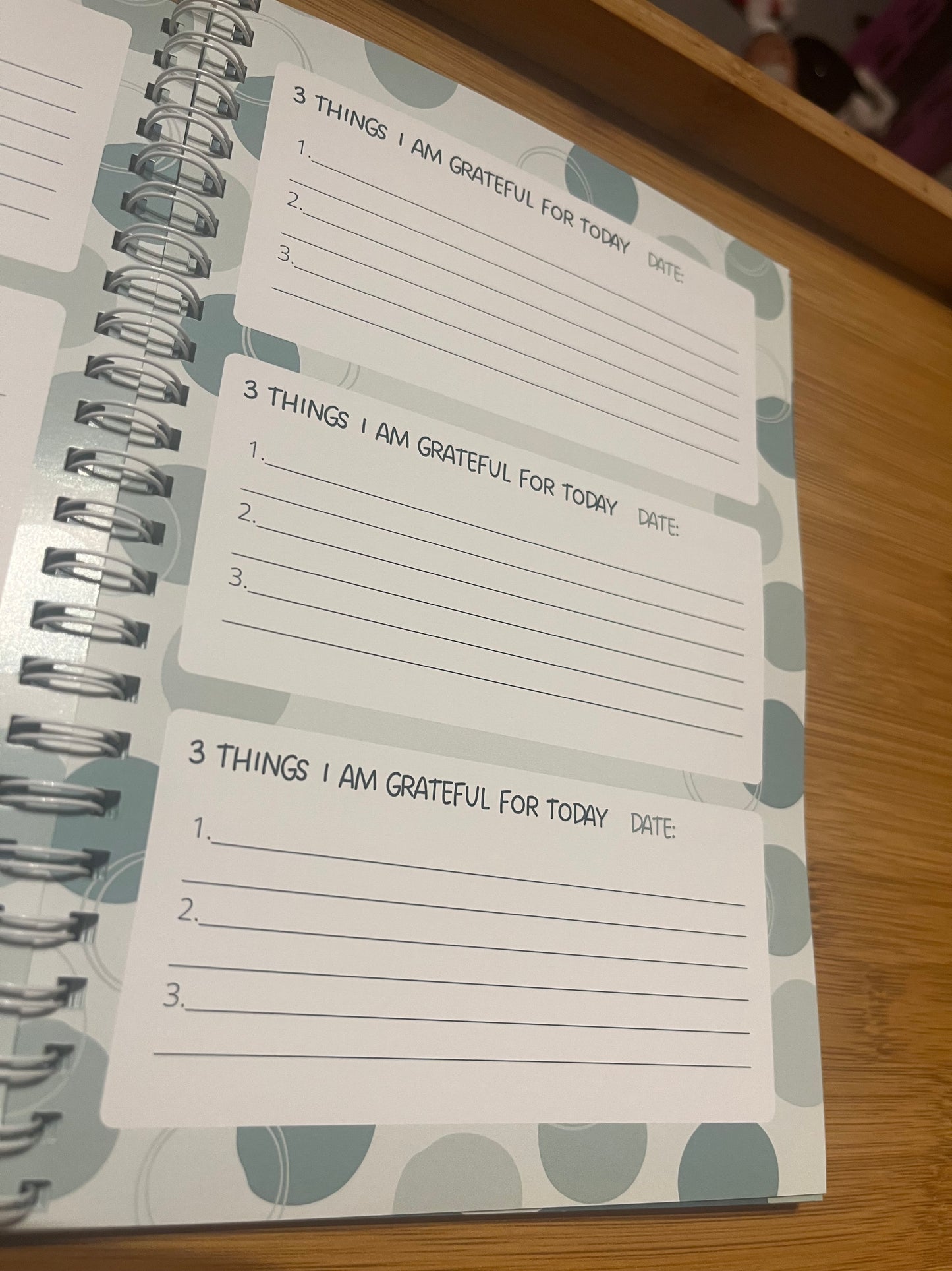 Green gratitude journal