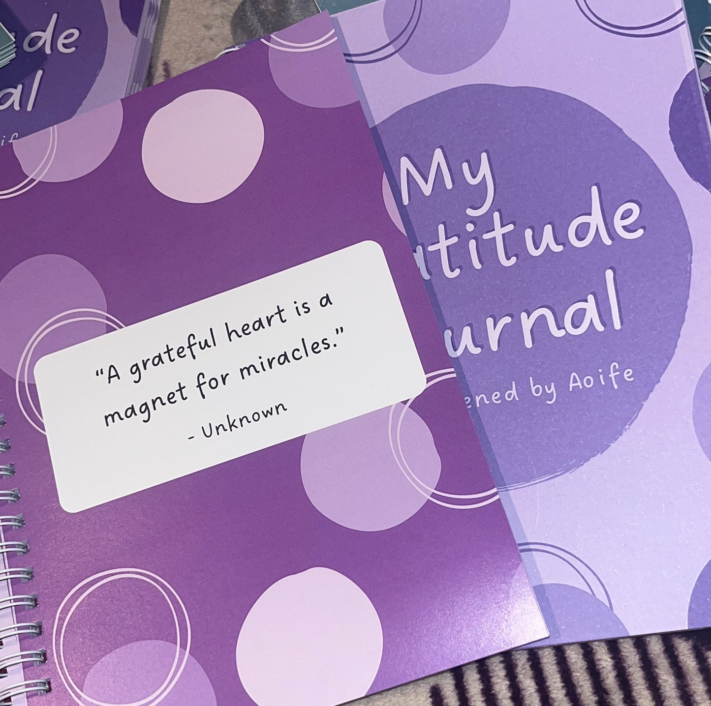 Purple 6 Month Undated Gratitude Journal