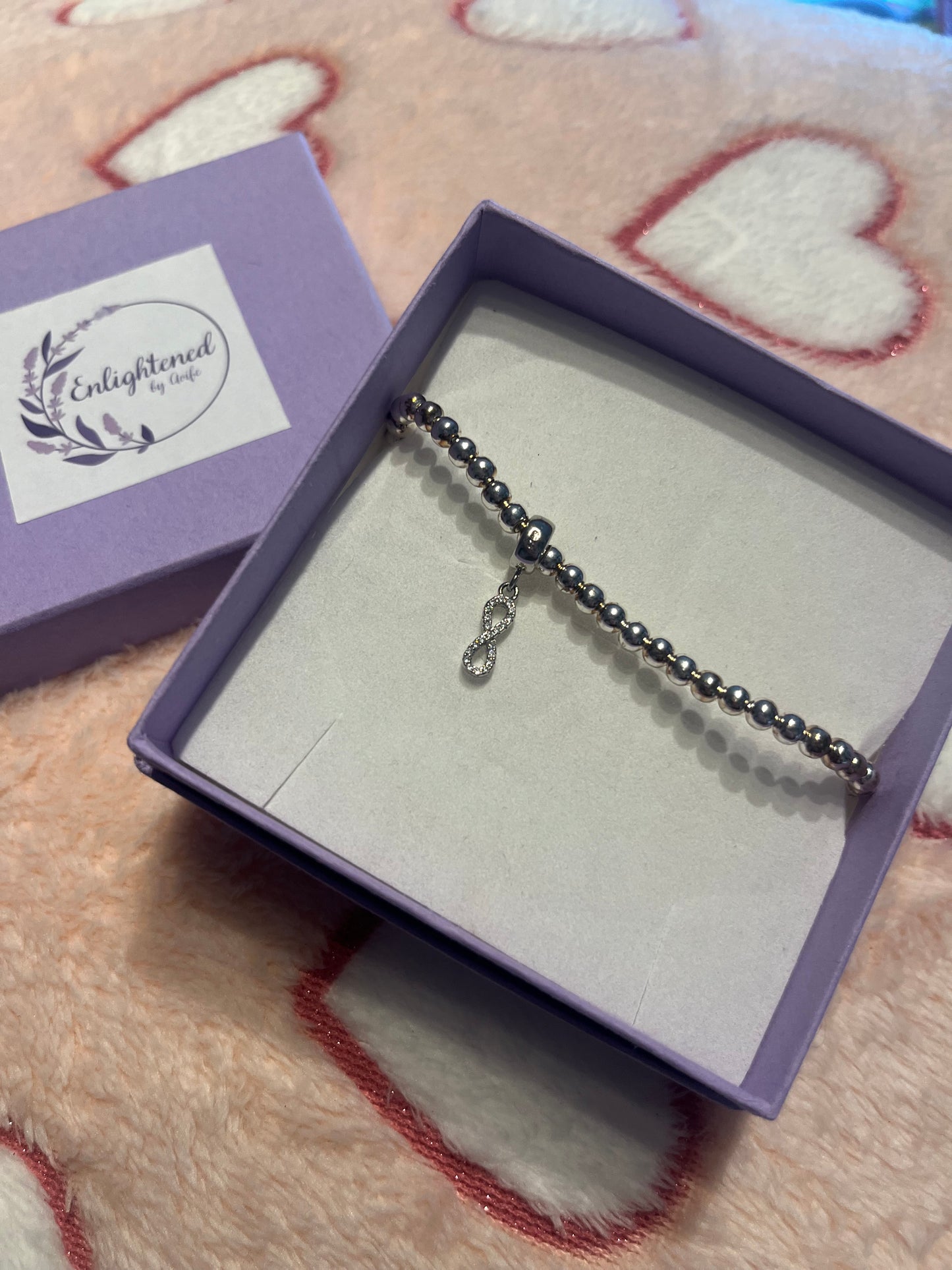 Calming Fidget Bracelet with an Infinity Charm